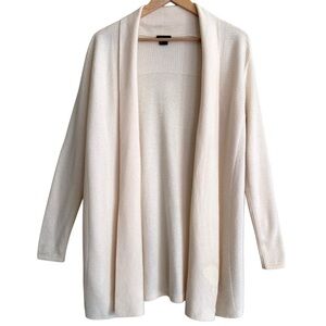 THEORY 100% Cashmere Preppy Lightweight Open Front Knit Sweater Cardigan S/P